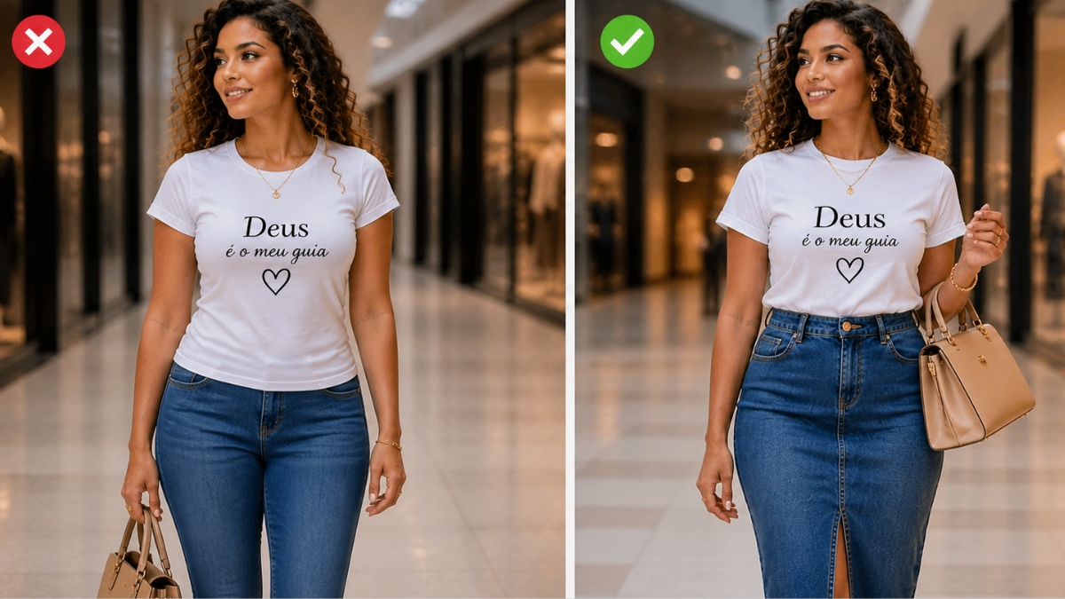 5 erros comuns ao usar baby look feminina