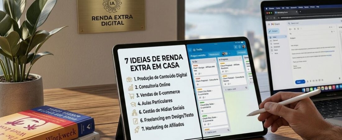 7 Ideias de Renda Extra para Ganhar Dinheiro sem Sair de Casa